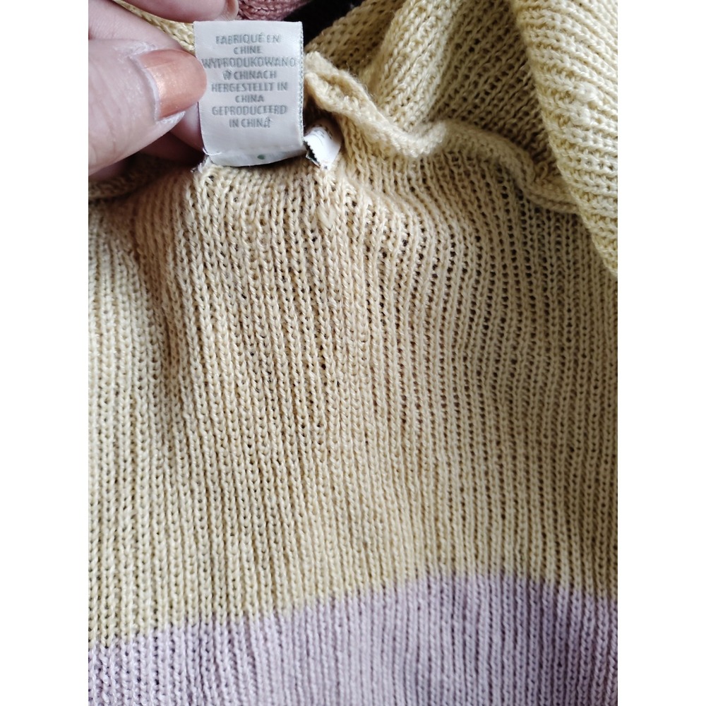 Women XL Color Block Open Front Lagun Duster Western Artsy Academia Y2K Cardigan - Picture 7 of 12